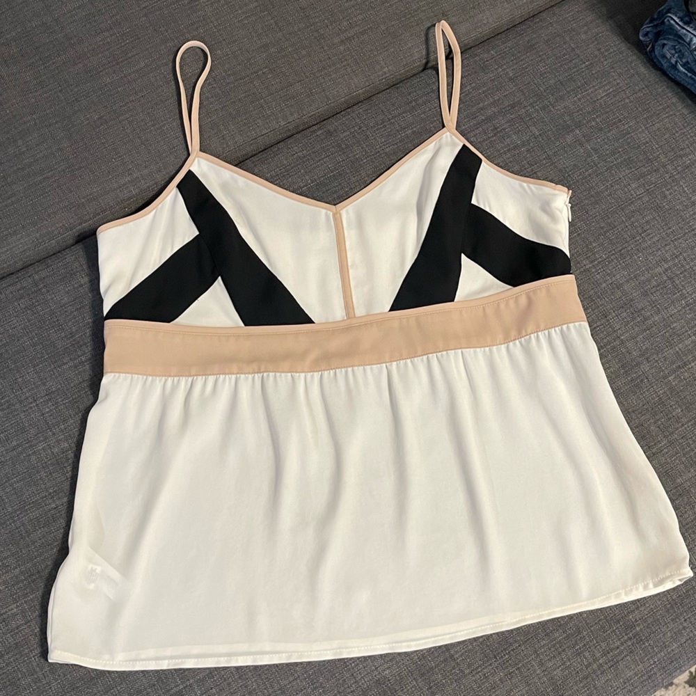 LOFT Black, White & Tan Camisole